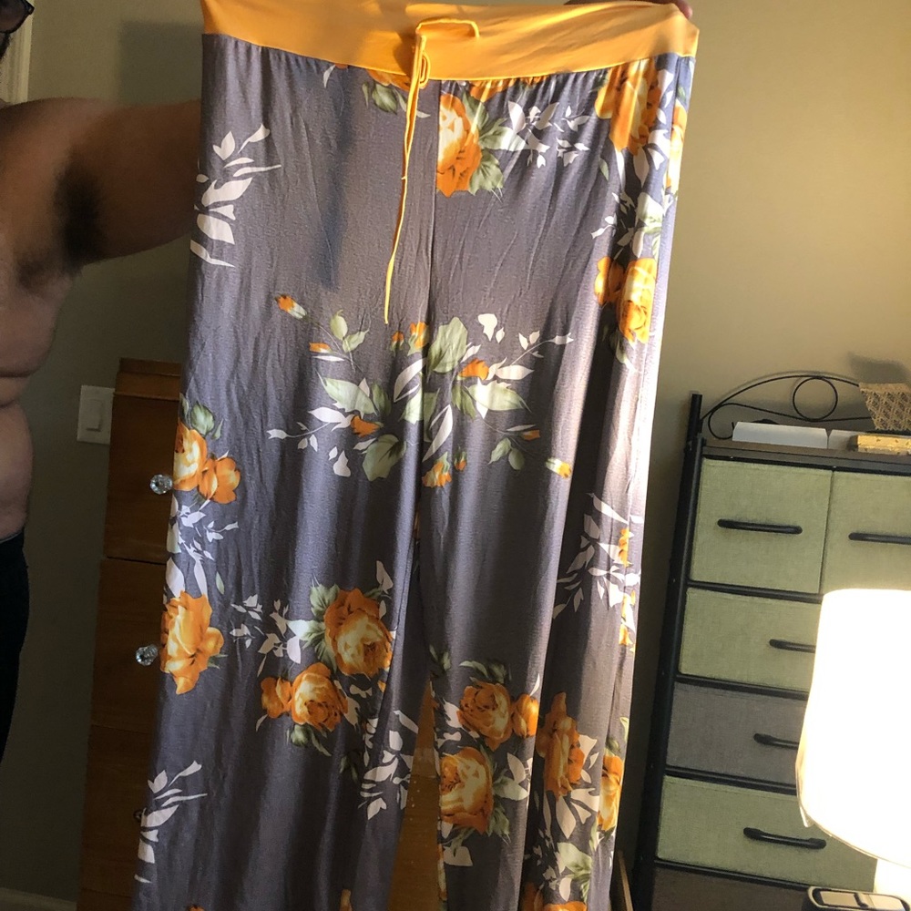Floral Drawstring Pants